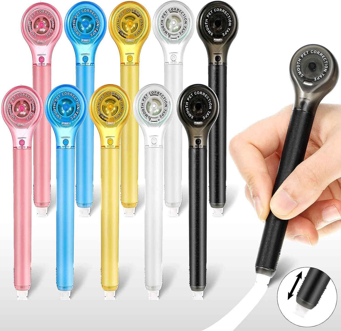 10 Pack Correction Tape Pen Eraser for School Office Supplies