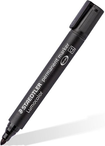 STAEDTLER 352 Lumocolor Permanent Marker Pen,2mm,4 Pack Black