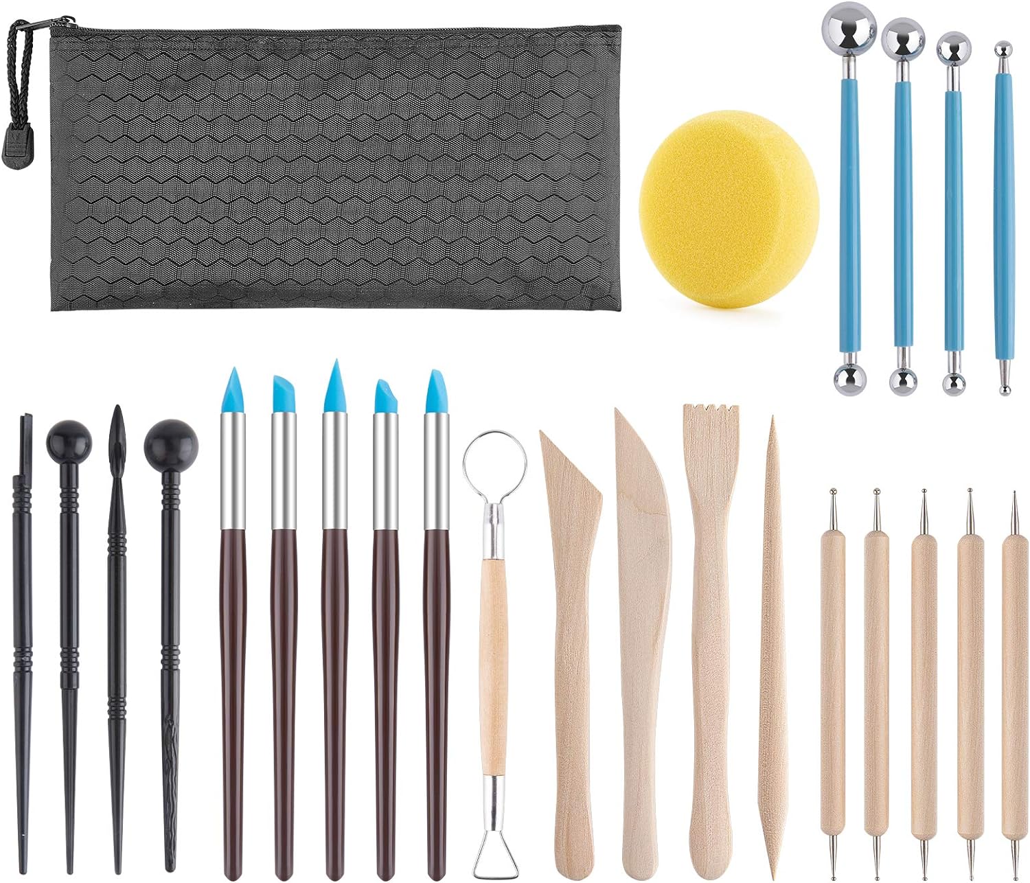 25PCS Polymer Ceramics Clay Sculpting Tool Set