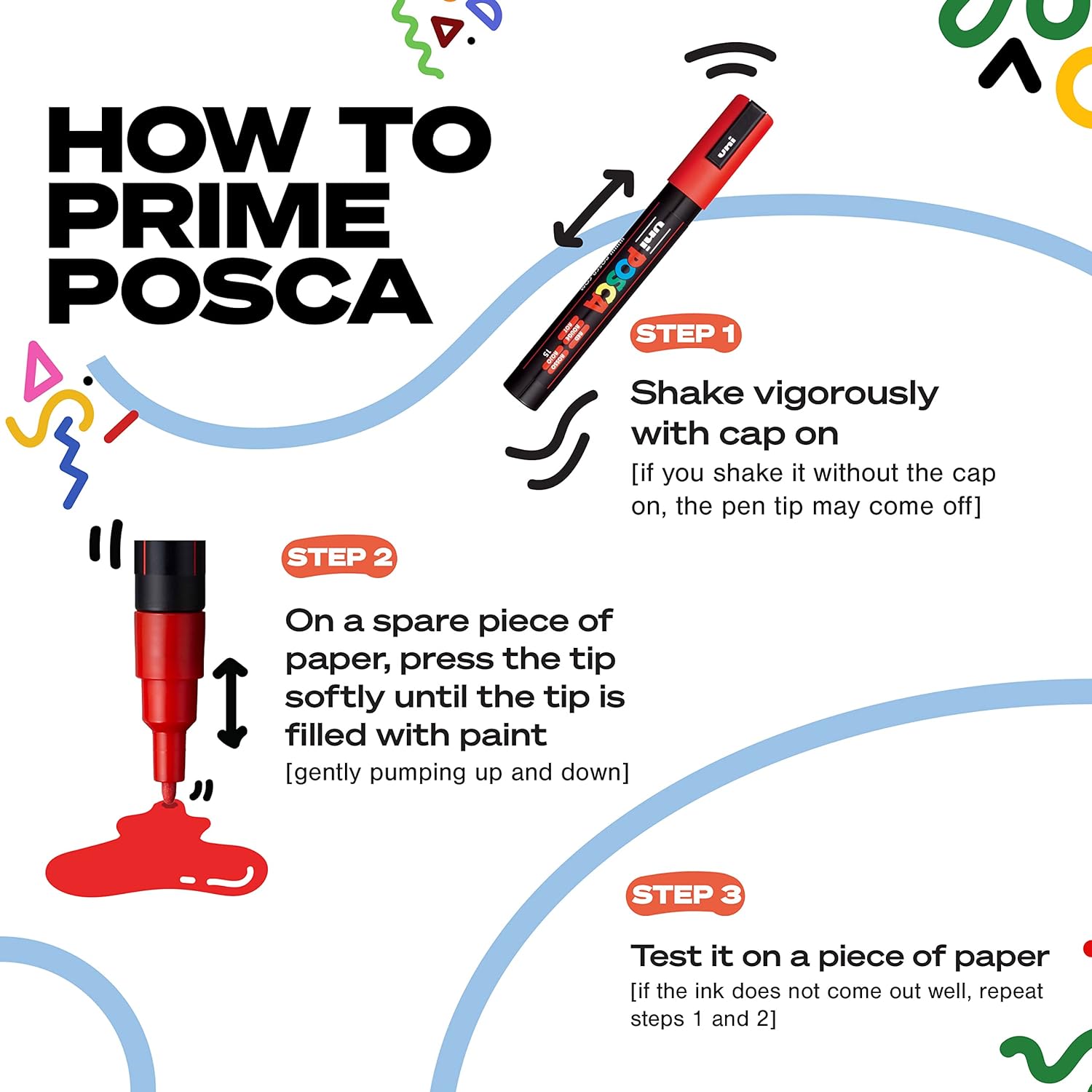 UNI POSCA PC-17K Paint Markers,15mm Extra Broad Tip,Single