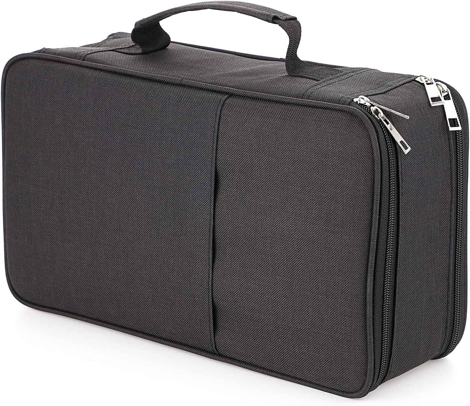 360 Slots Colored Pencil Case Pens Holder Black