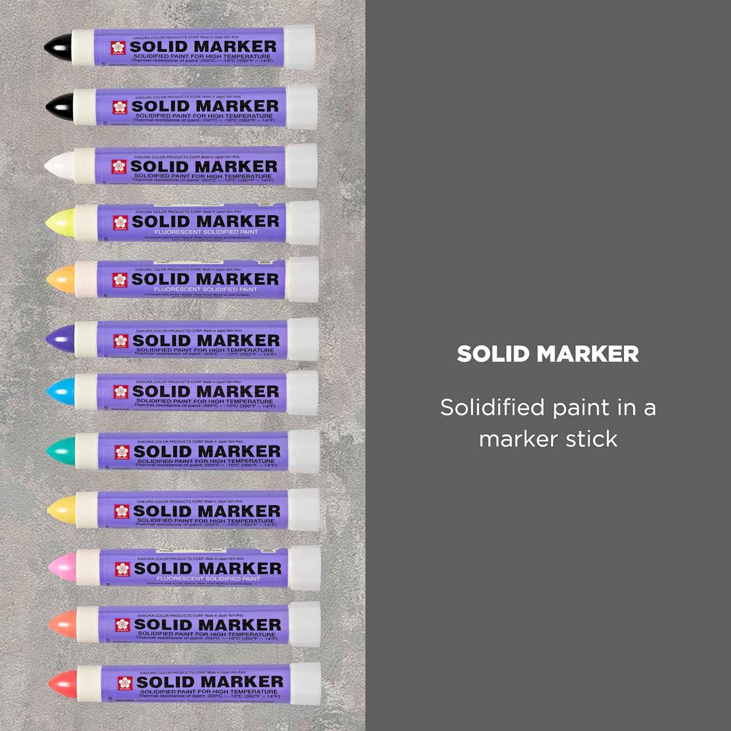 SAKURA Solid Marker,Permanent Marker Paint Pens,12 Pack