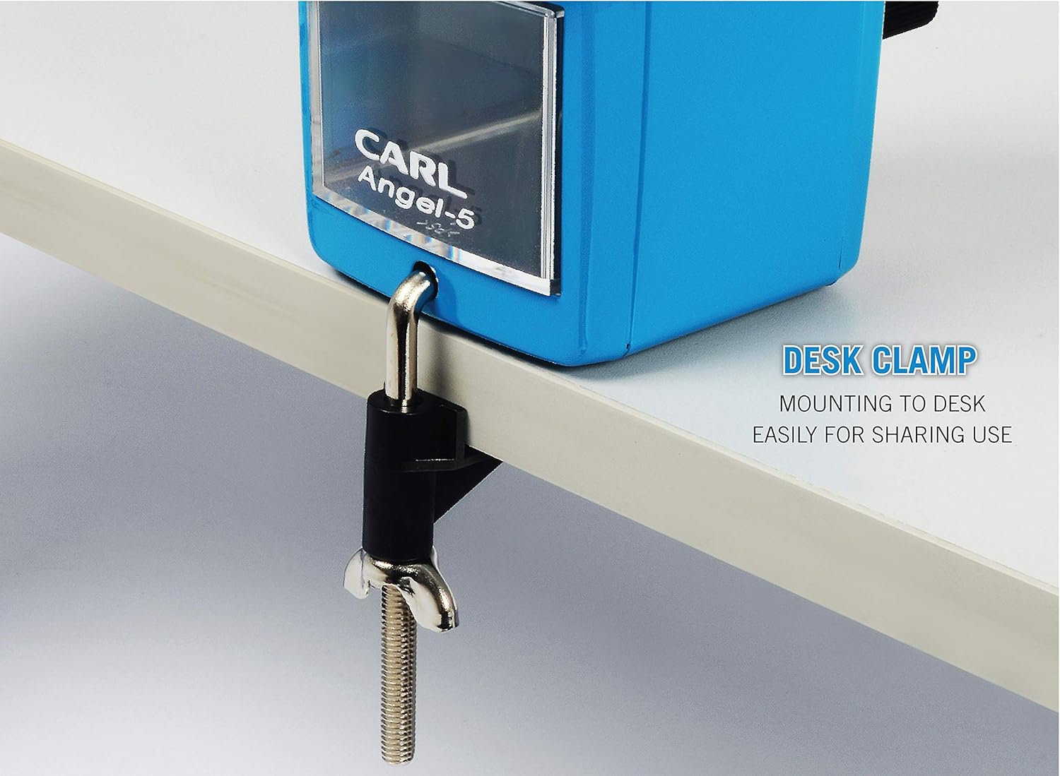 Carl Angel-5 Manual Pencil Sharpener with Metal Table Mount