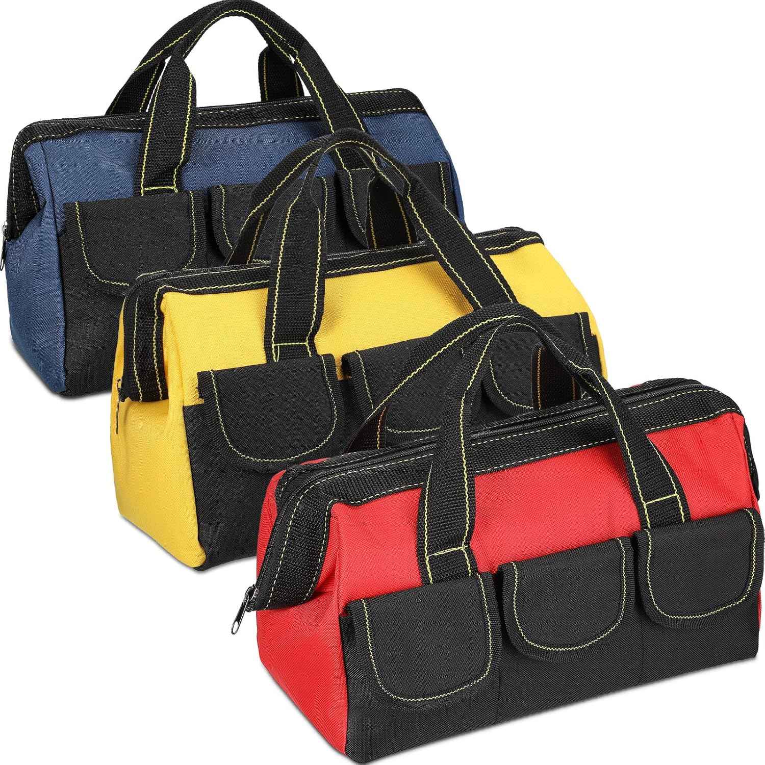 3 Pack Tool Bags for Electrician Carpenter Mechanic 13 inch