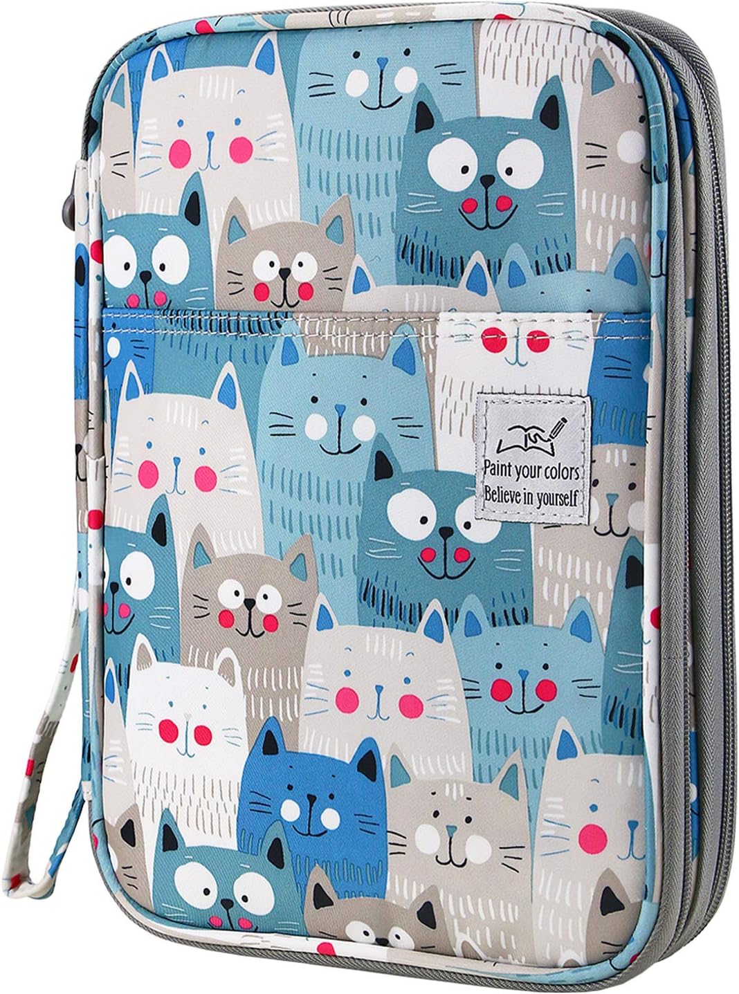 Cat Pattern 192 Slots Colored Pencil Case A
