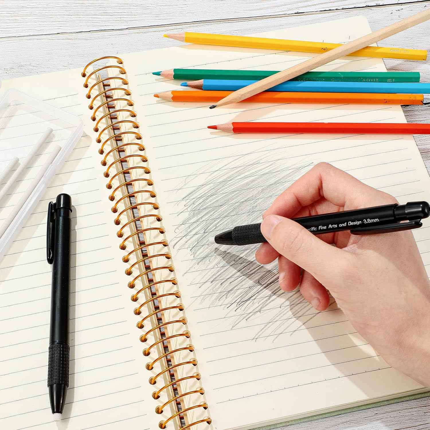 Mechanical Retractable Pen Style Eraser with Refill