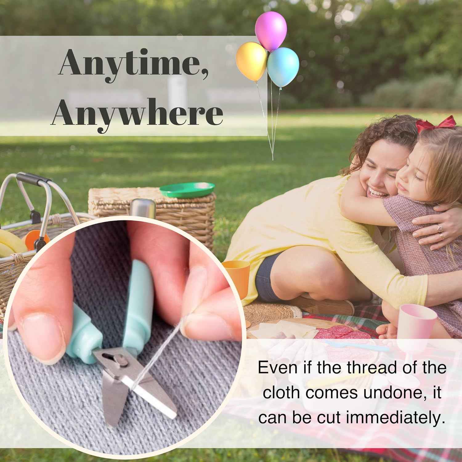 Sun-Star Stickyle Mini Portable Scissors with Strap