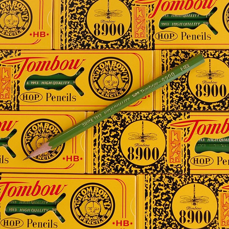 TOMBOW 8900 Drawing Pencils, 2B-2H, 12-Pack HB