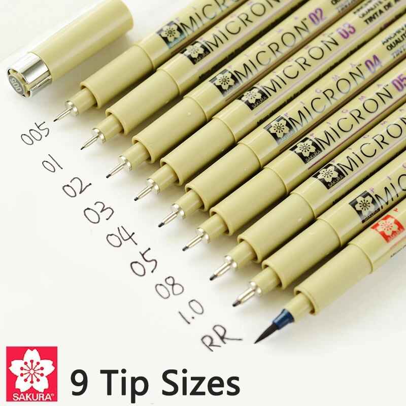 Sakura Pigma Micron Pen - Size 005 - 0.2 mm - Black (3 Pack)