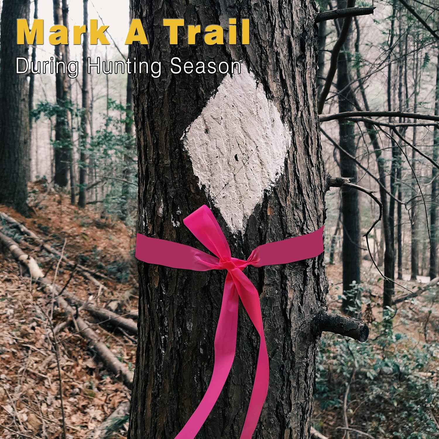 6 Pack Flagging Tape,Neon Marking Survey for Boundaries Hazardous Area
