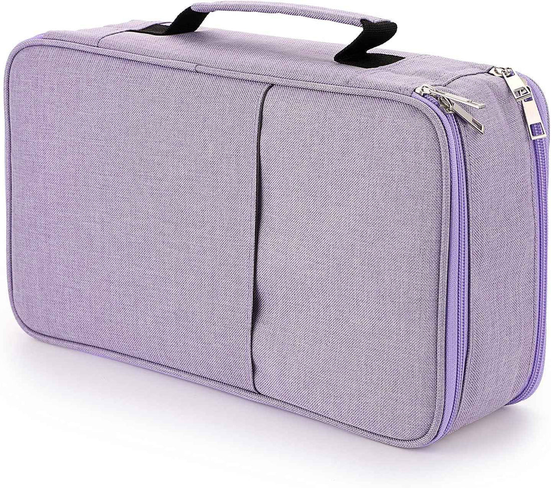 360 Slots Colored Pencil Case Pens Holder Purple
