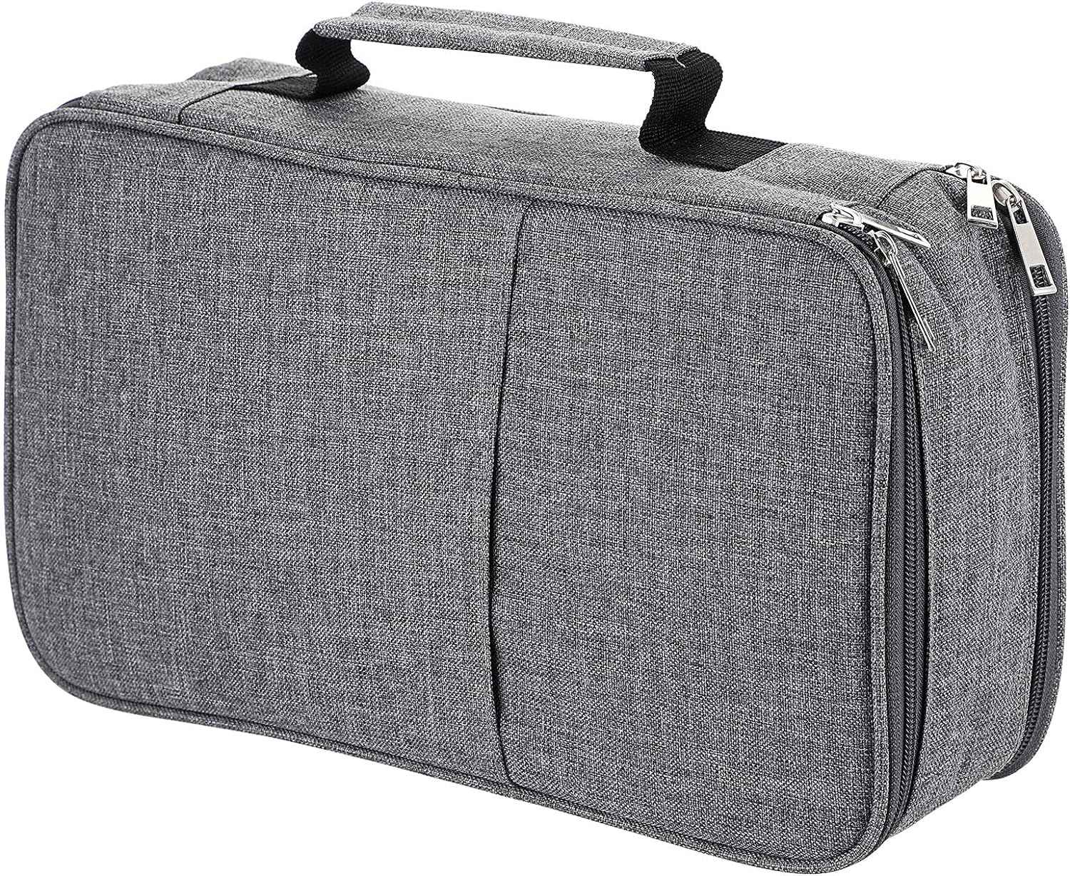 360 Slots Colored Pencil Case Pens Holder Grey