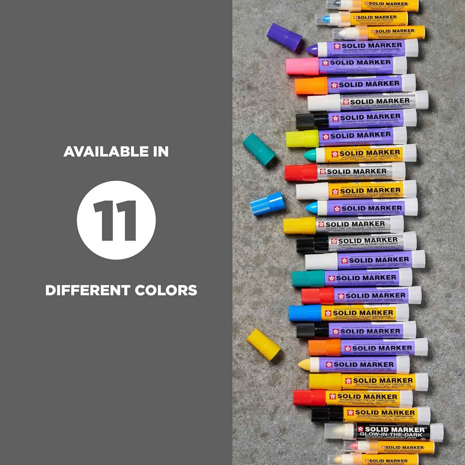 SAKURA Solid Marker,Permanent Marker Paint Pens,12 Pack