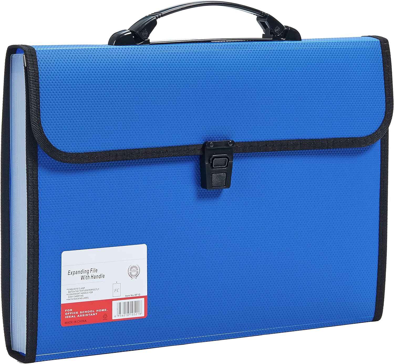 13 Pocket Expanding File Folder for FC A4 Paper Blue