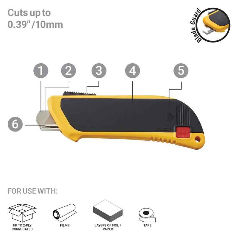 OLFA SK-6 Fully-Automatic Safety Knife with Blade Guard