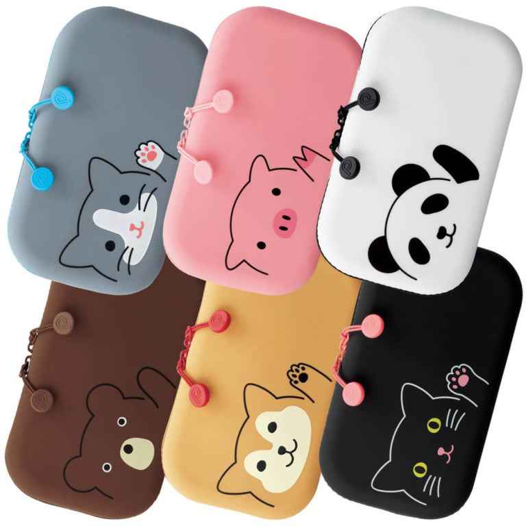 LIHITLAB PuniLabo Zipper Pen Pouch Silicone A-7716