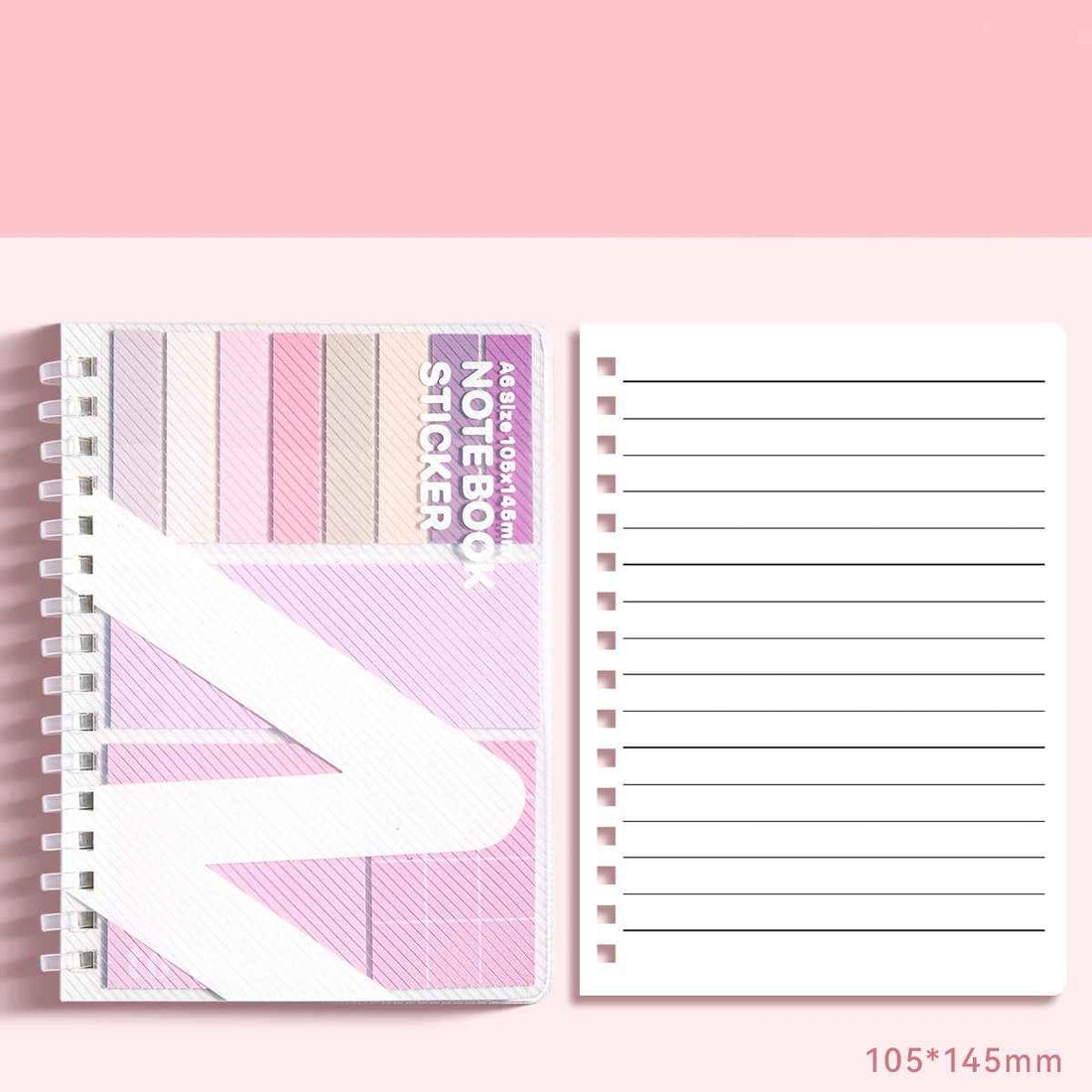 A6 Size Notebook with Sticker Notes 105x145mm A