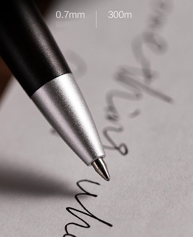 DELI A9Pro Oak Wood Grain Click Ballpoint Pen – 0.5/0.7/1.0mm