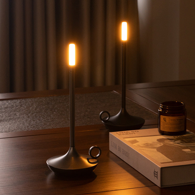 Aluminum LED Touch Table Lamp Rechargeable Ambient Night Light