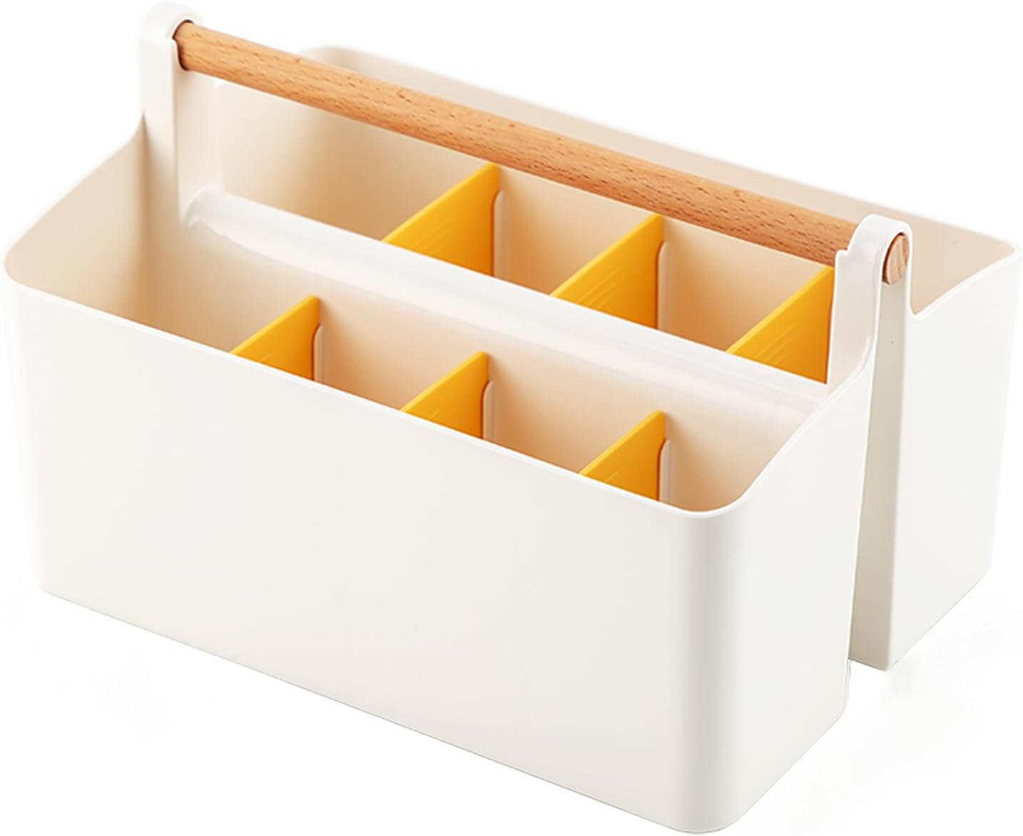 Plastic Art Supply Storage Organizer,Marker Pen Holder Craft Caddy Orange