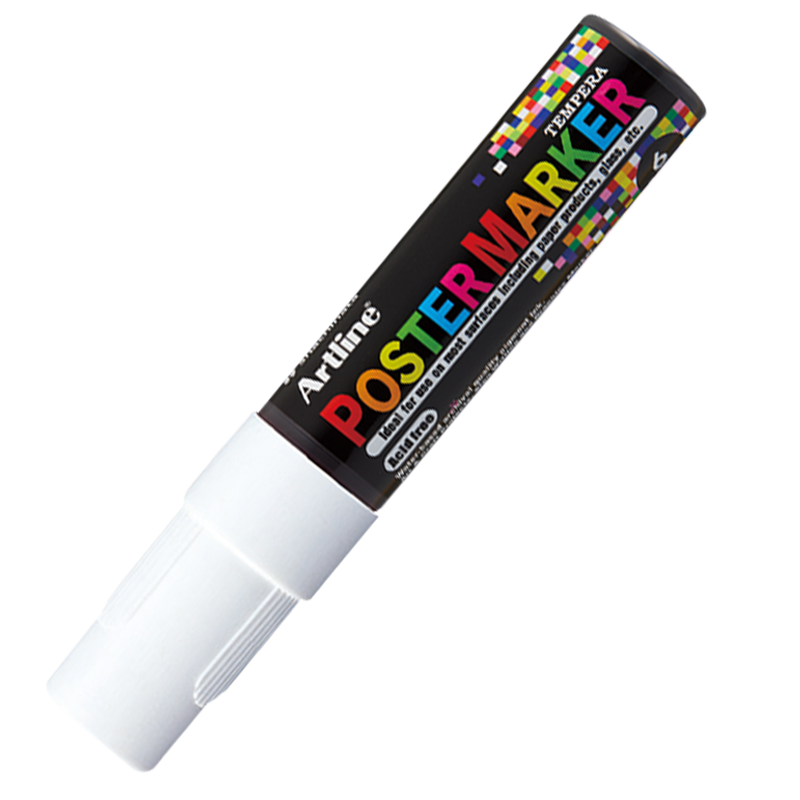 Artline EPP-6 Poster Markers | 6.0mm Bullet Tip | 2 Pack 2 Black