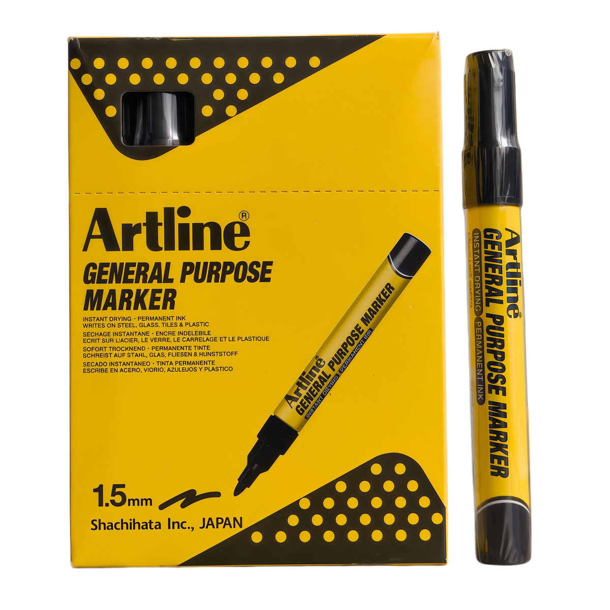 Artline EKPR-GPM General Purpose Permanent Markers, 4-Pack