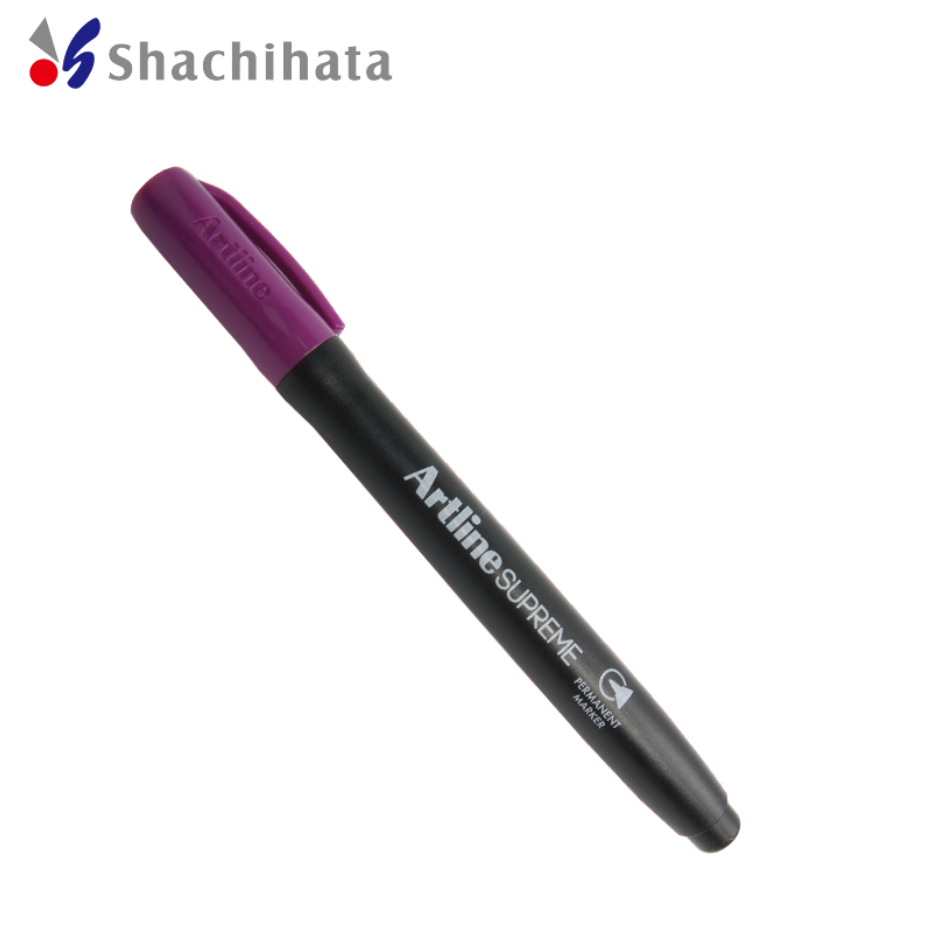 Artline SUPREME PERMANENT MARKER 1.0MM Bullet Nib 4 Pack Purple