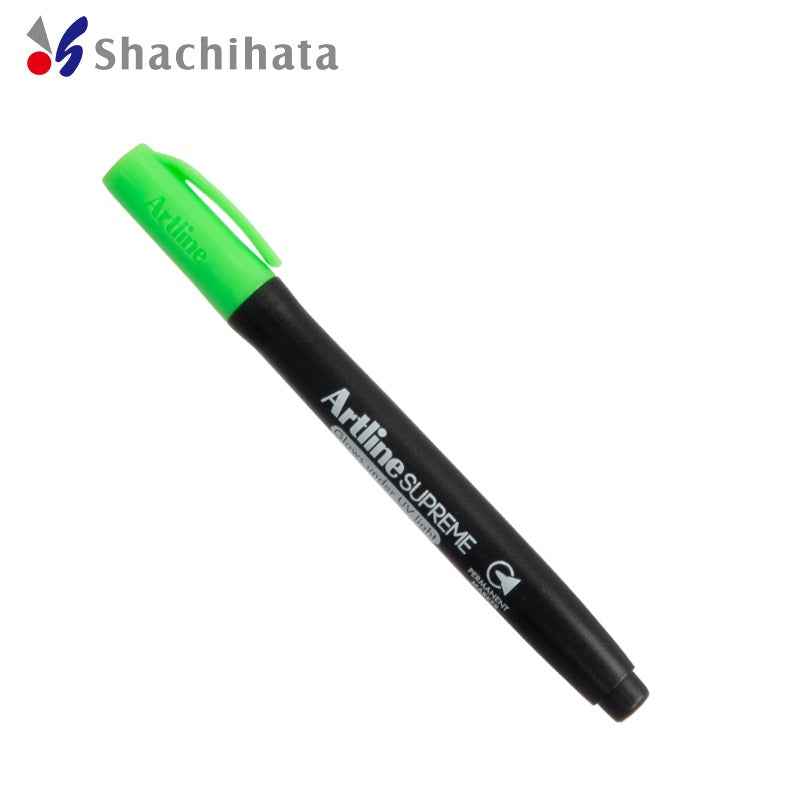 Artline SUPREME PERMANENT MARKER Glows Under UV Light 1.0MM 4 Pack Green