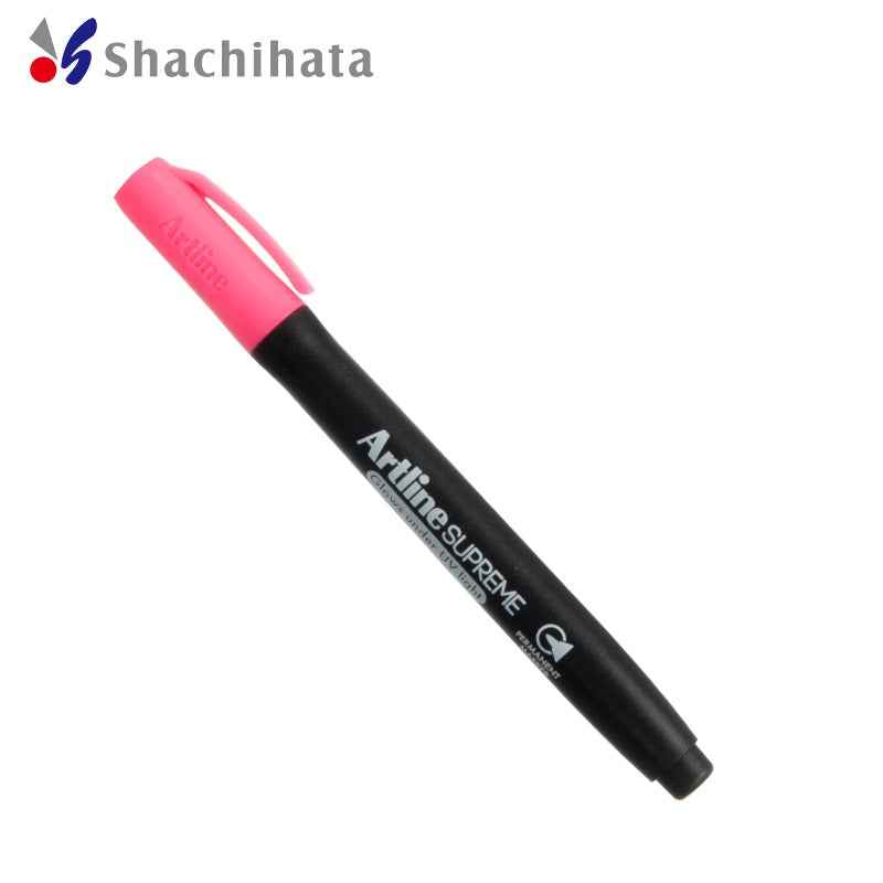 Artline SUPREME PERMANENT MARKER Glows Under UV Light 1.0MM 4 Pack Pink