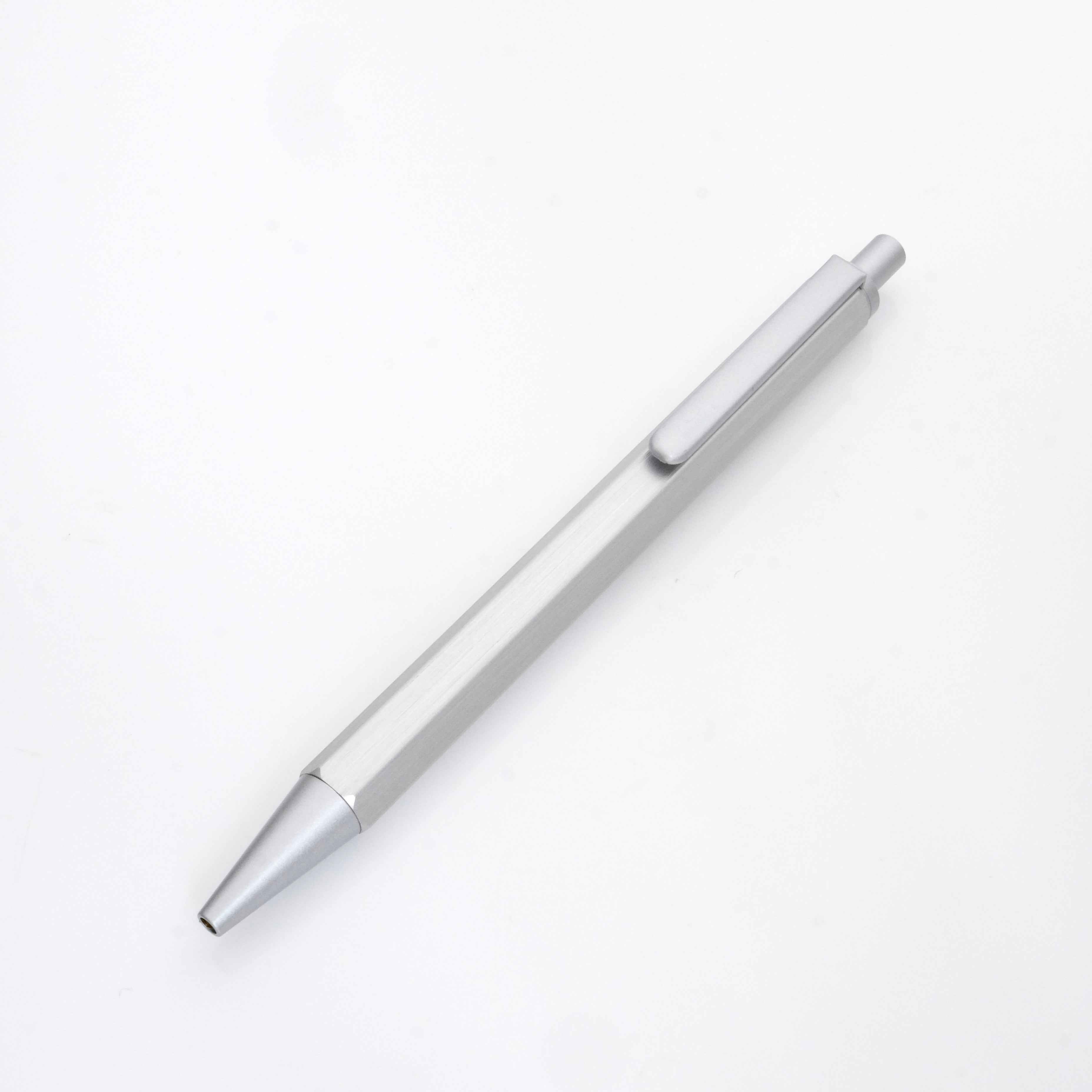 Rhodia Script 0.7mm Ballpoint Pen Aluminum Body Silver
