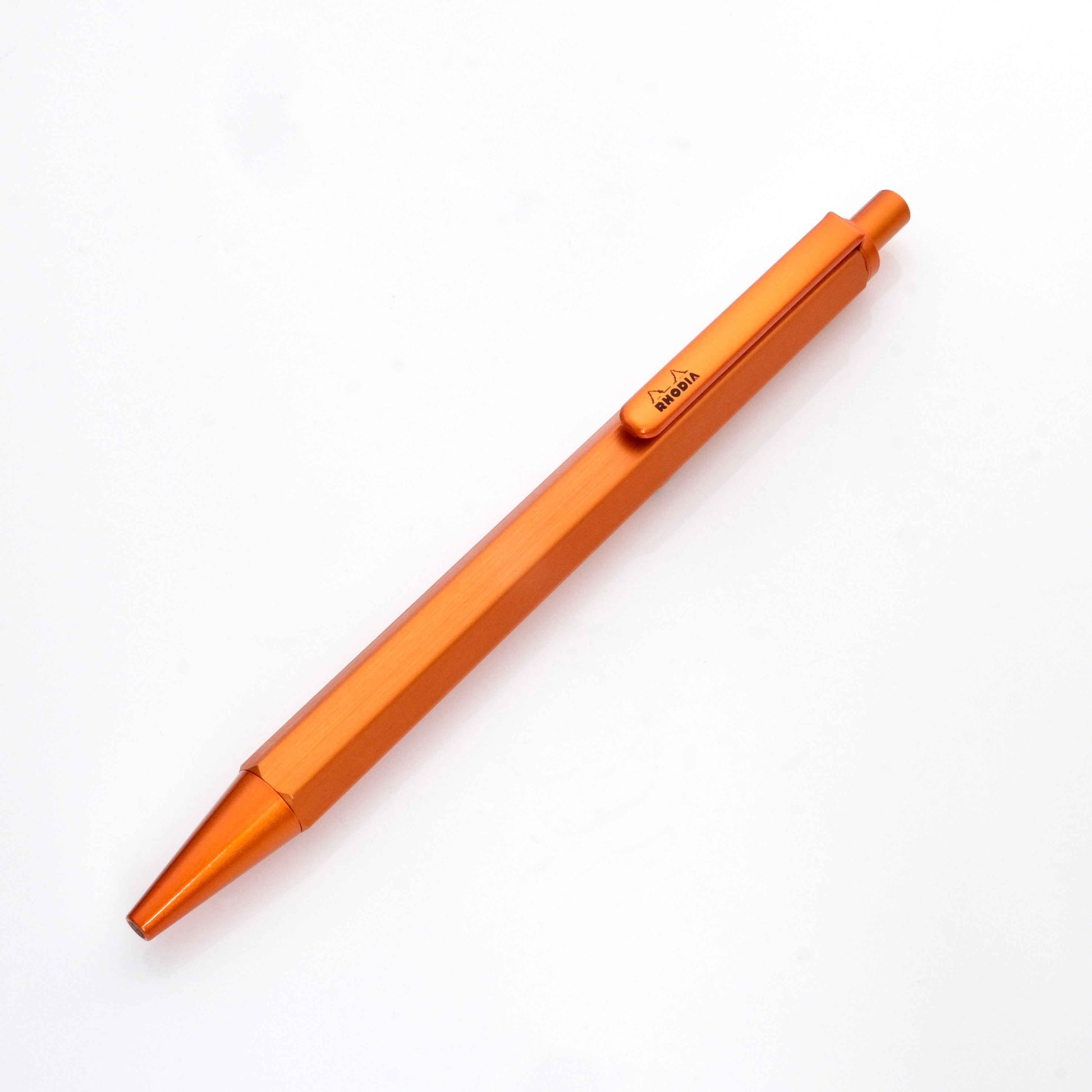 Rhodia Script 0.7mm Ballpoint Pen Aluminum Body Orange
