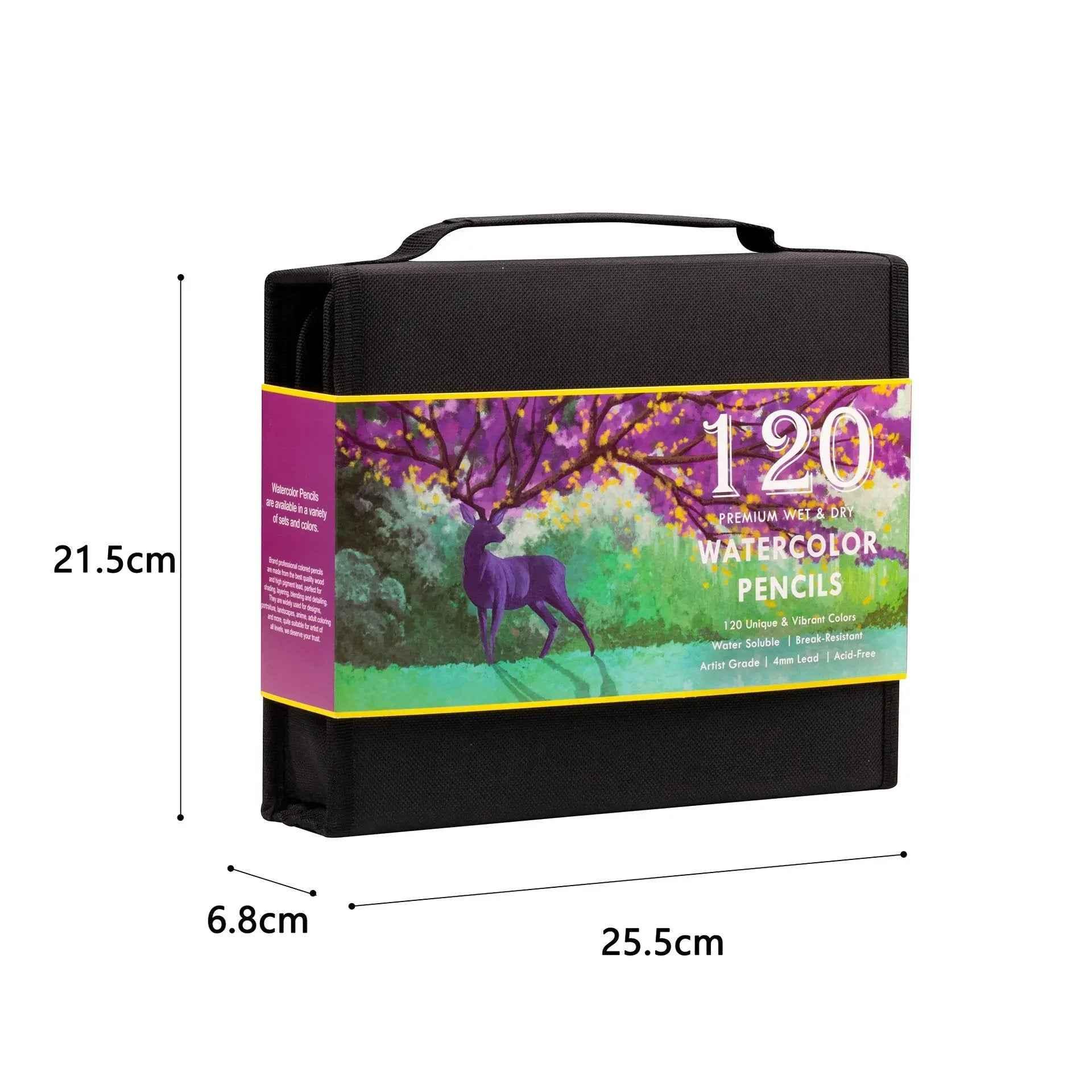 KALOUR 120 Watercolor Pencils Set with Carrying Case
