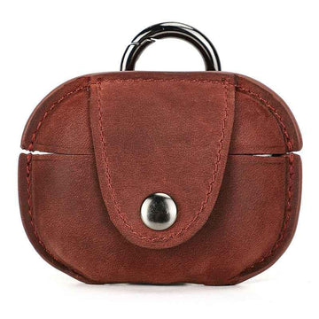 Airpods Pro Gen 2 Charging Leather Case Red