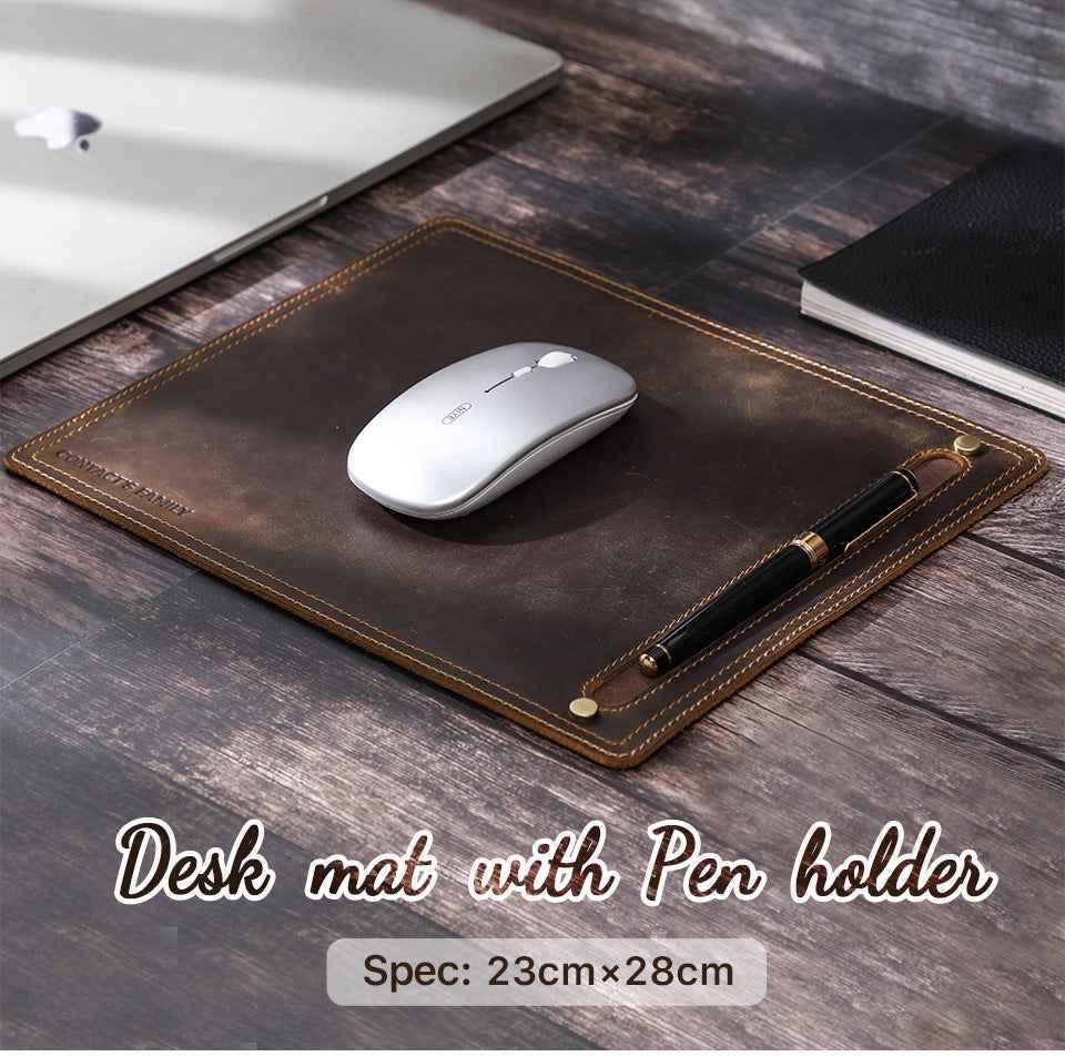Leather Mouse Pad for Home or Office Desktop 28x23cm
