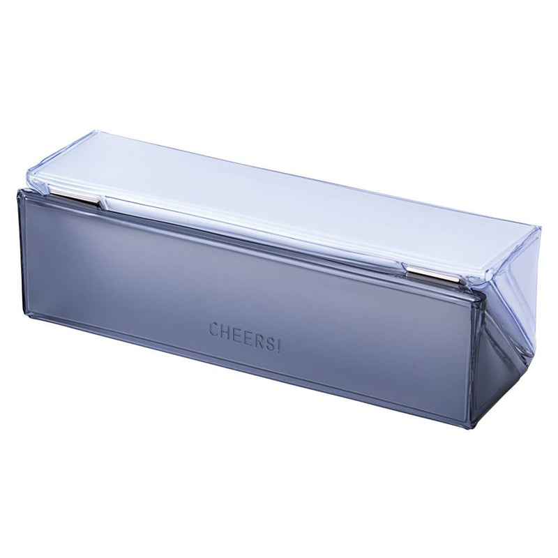 KING JIM CHEERS! Square Pen Case Grey