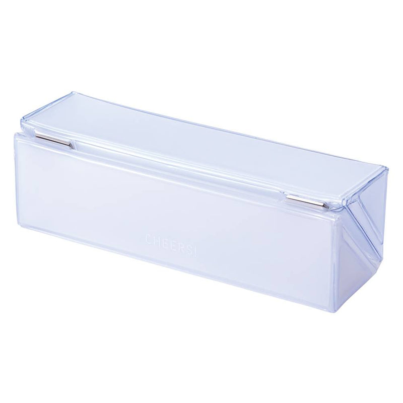 KING JIM CHEERS! Square Pen Case White