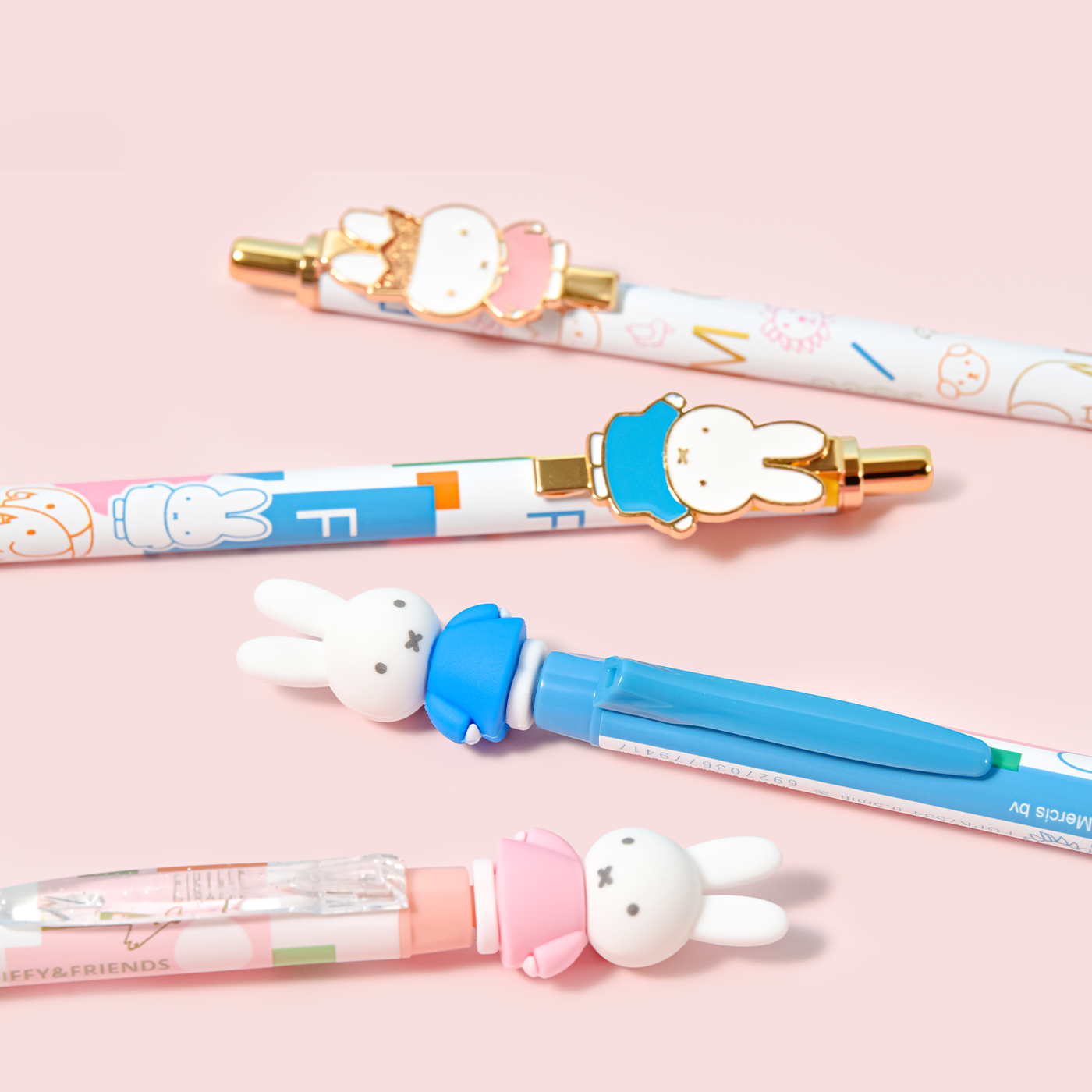 Cute Cartoon Miffy Gel Pens 0.5mm Black Ink – 4-Piece