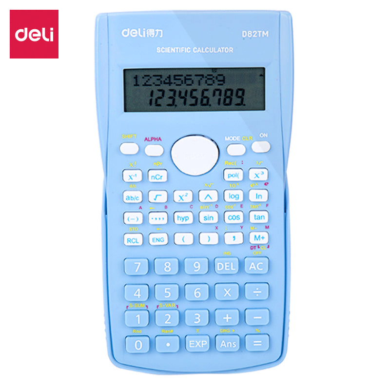 DELI D82TM Scientific Calculator Dark Blue