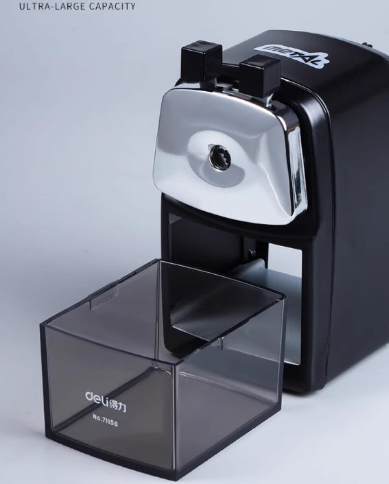 DELI 71156 Pencil Sharpener Precision Manual Crank 5 Grades Adjustable