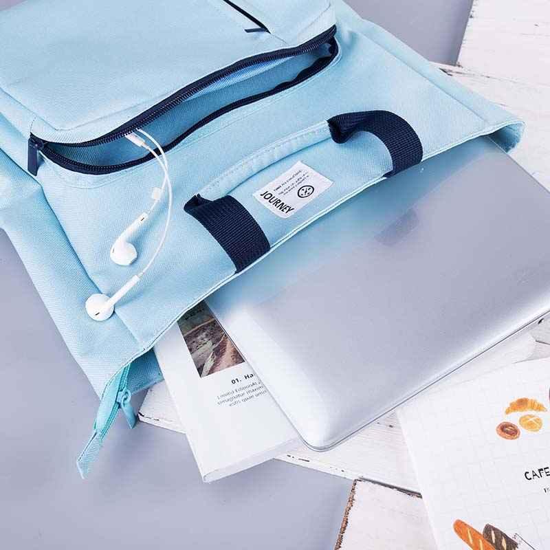 DELI Tutorial Book Tote Bag with Zipper for Kids Students
