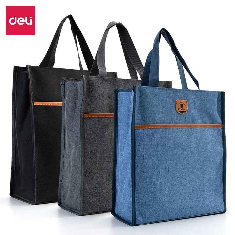 DELI Oxford Fabric Kids Tote Bag with Zipper for School Students