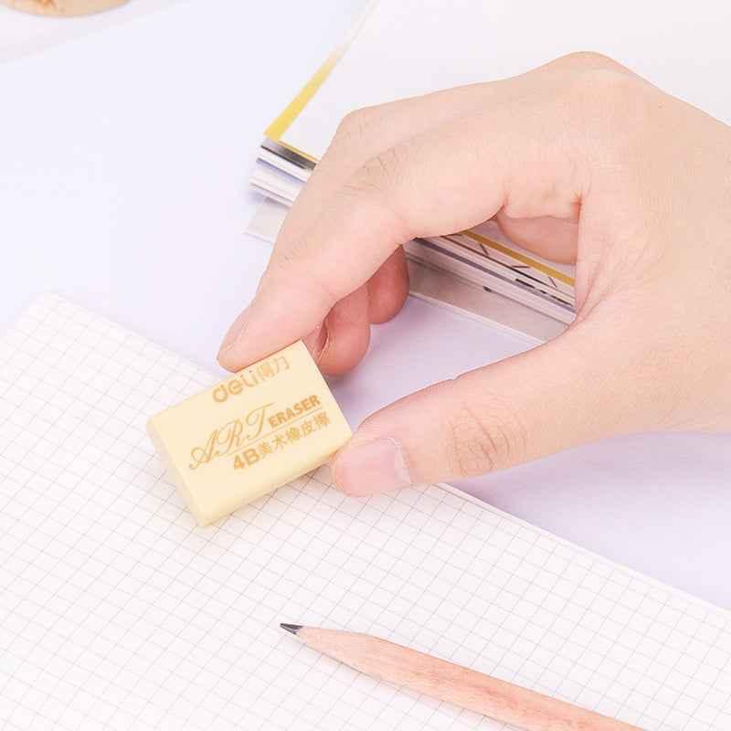 DELI 7534 Art Erasers 4B Pack of 30 - Small Size for School Office