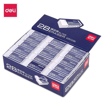 DELI 7536 Student Eraser - For 2B Lead - 24/45 Pack 45 Pack