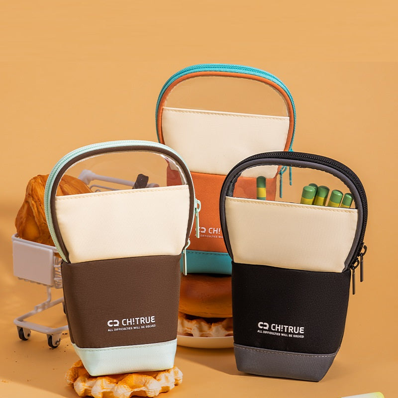 DELI BC408 Vertical Pencil Case – Stylish Student Pen Organizer