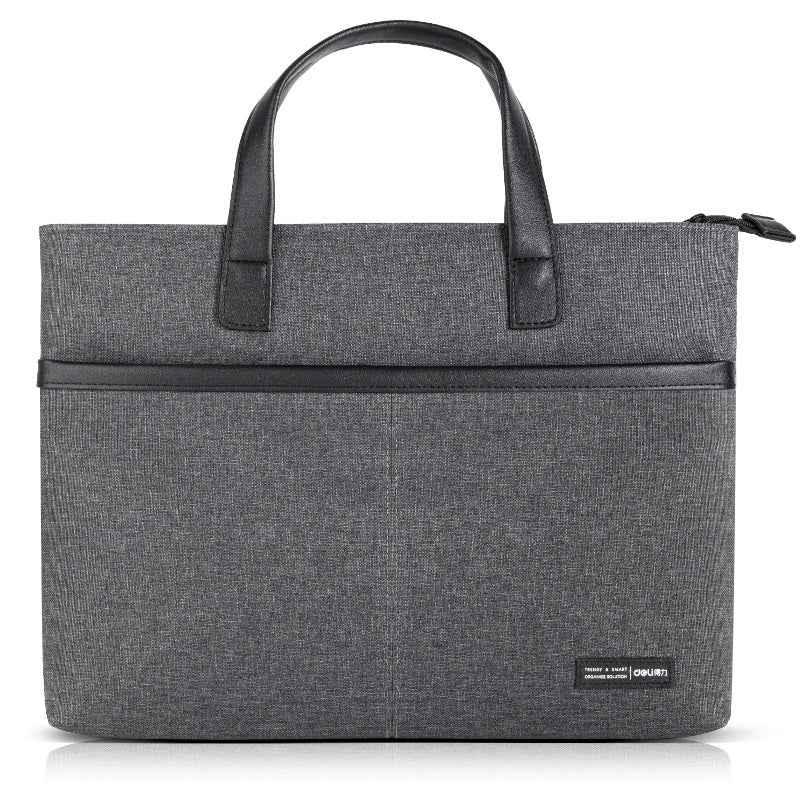 DELI BG108 Executive Briefcase Bag for Work and Travel Grey