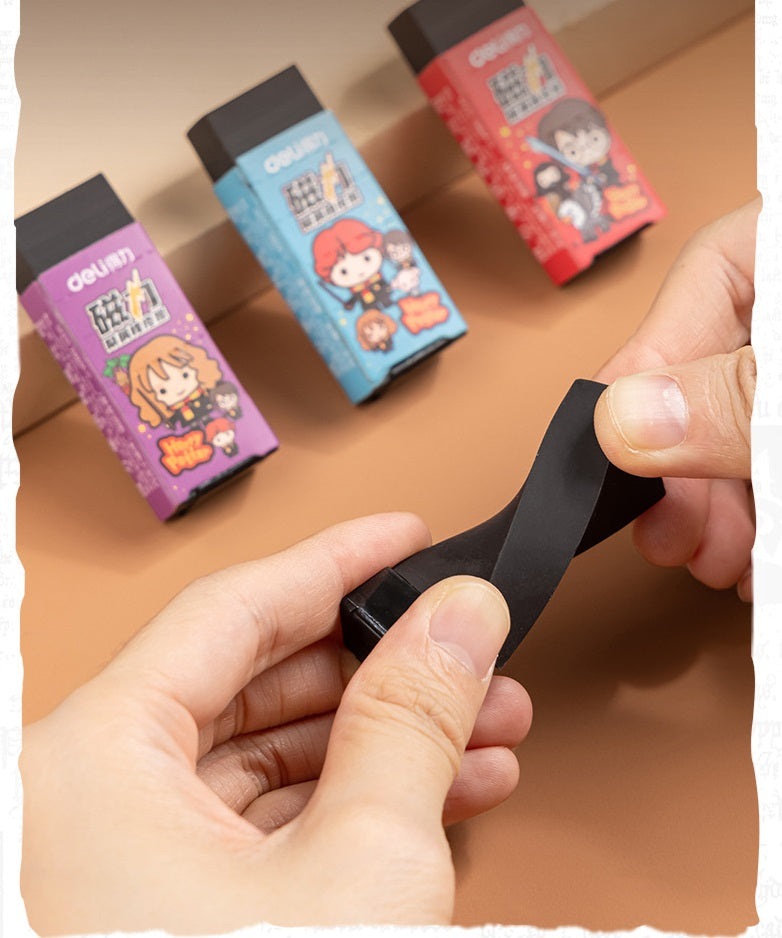DELI Harry Potter Magnetic Eraser Set – 6-Pack