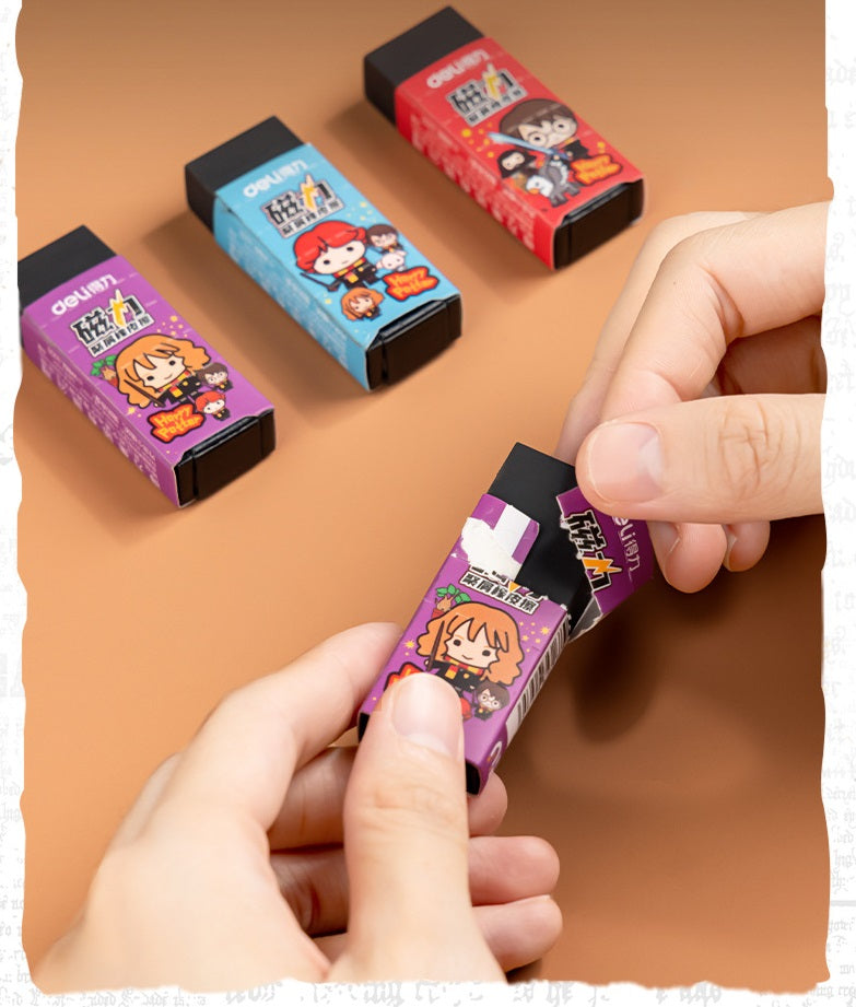 DELI Harry Potter Magnetic Eraser Set – 6-Pack