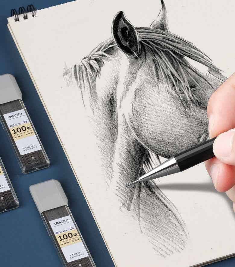 DELI 600 Pieces,0.5/0.7 mm HB/2B Mechanical Pencil Lead Refills