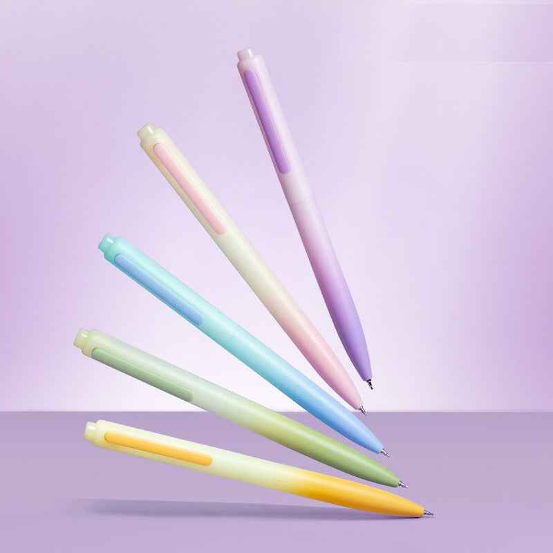 DELI NUSIGN Fragrance Scented Click Gel Pens 0.5mm Black Ink,5 Pack