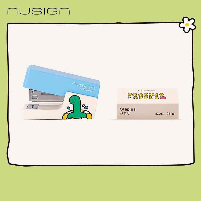 DELI NUSIGN joguman Mini Stapler with 830 Staples Bue